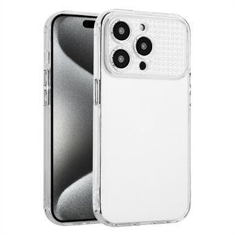 För iPhone 15 Pro Max-skal TPU-stöttåligt Rhinestone-dekor Transparent telefonbakstycke