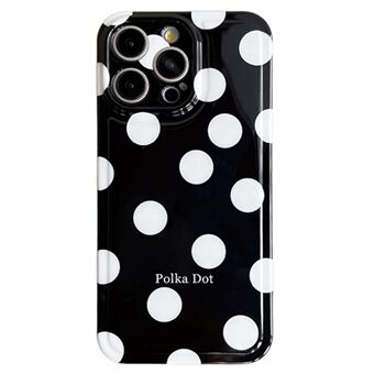 För iPhone 15 Pro Max-fodral med luftkudde IMD Polka Dot TPU-mobilskydd