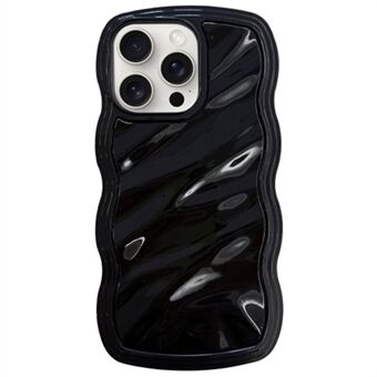 För iPhone 15 Pro Max Case med vattenkrusningsmönster TPU-telefonbaksida