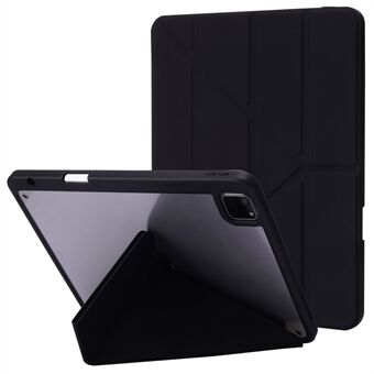 För iPad Pro 13 (2024) Case Origami Stand Läderfodral för surfplatta med automatisk väckning / sömn.