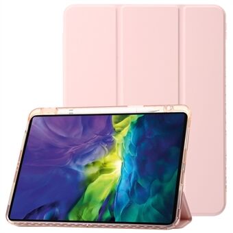 För iPad Pro 13 (2024) Surfplatta Fodral TPU+Akryl+PU Stötskyddande Skydd med Tri-Fold Stativ