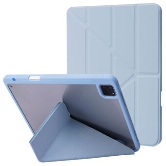 För iPad Pro 11 (2024) fodral Origami-stöd Läder Smart Cover med pennhållare