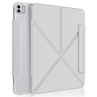 XUNDD XDD-0014 För iPad Pro 11 (2024) Fodral PU-Läder Ställbart Stativ Smart Surfplattefodral med Pennhållare