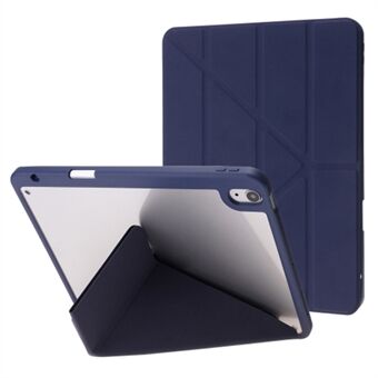 För iPad Air 13 (2024) fodral i PU-läder+TPU+akryl-smart surfplattskåpa med origamistativ