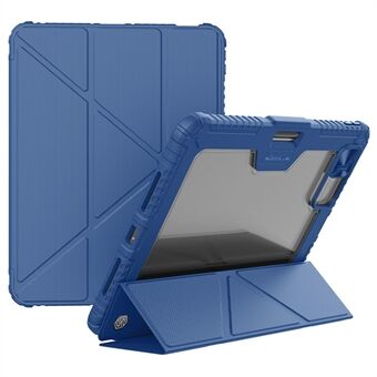 NILLKIN Bumper Läderfodral Pro för iPad Pro 12.9 (2020) (2021) (2022) / Air 13 (2024) Surfplattefodral Anti-Fall Auto Wake / Sömn Fodral