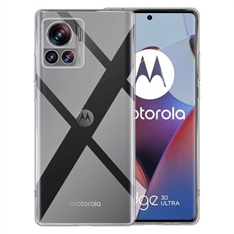 För Motorola Edge 30 Ultra 5G / Moto X30 Pro 5G Klart TPU-telefonfodral Anti-fingeravtryck Drop Protection Mobiltelefonskal