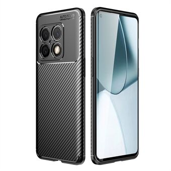 För OnePlus 10 Pro 5G Drop-proof Carbon Fiber Texture Telefonfodral Mjukt TPU bakstycke