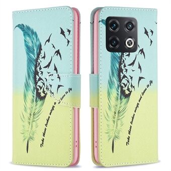 BF Pattern Printing Leather Series-1 för OnePlus 10 Pro 5G PU Läder Flip Fodral Tryckt mönster Stand Plånbok Magnetlås Stötsäkert fodral