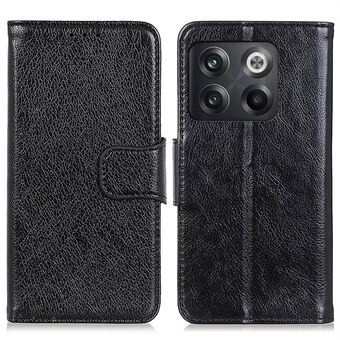 För OnePlus 10T 5G / ACE Pro 5G Anti Scratch Split Leather Flip Fodral Nappa Texture Magnetstängning Telefonplånboksfodral med Stand