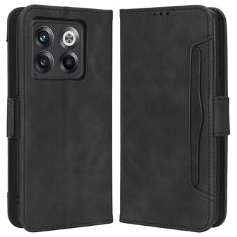 Stötsäkert telefonfodral för OnePlus 10T 5G / ACE Pro 5G, PU-läder Flip Wallet-fodral med flera kortplatser