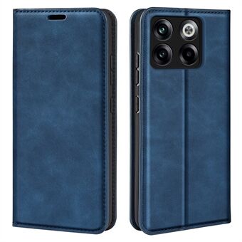 För OnePlus ACE Pro 5G / 10T 5G Skin-touch Feeling PU-läderfodral Magnetisk Autoabsorberad Stand Plånbok Folio Flip Telefonfodral