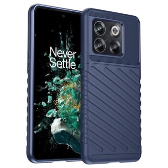 För OnePlus 10T 5G / ACE Pro 5G Thunder Series Twill Texture Anti-Slip Fodral Förtjockat TPU Stötsäkert skal Telefonskydd