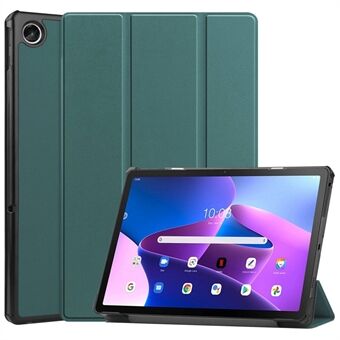 För Lenovo Tab M10 Plus (Generation 3) PU-läder Trifold-ställfodral Auto Sleep / Wake Surfplatta Fullt skyddande fodral