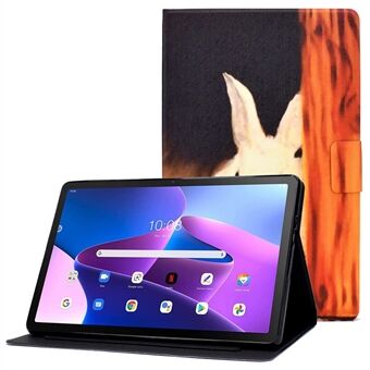 Mönsterutskriftsfodral för Lenovo Tab M10 Plus (3:e gen) / Xiaoxin Pad 2022 10,6 tum, Läder skyddande fodral med ståfunktion, kortplatser och motstånd mot slitage och stötar.