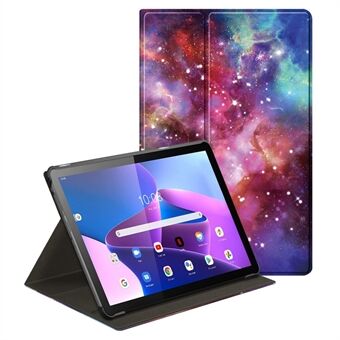 För Lenovo Tab M10 (Gen 3) 10.1 tum 328F 360-gradig roterande ståfunktion Mönsterutskrift PU-läderfodral för surfplatta med automatisk väck/sömnläge