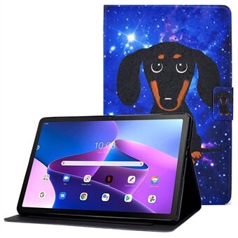 För Lenovo Tab M10 (Gen 3) TB-328FU / TB-328XU Mönstertryckt PU-läder Ställ Kortplatser Surfplatta Fodral Magnetiskt Spänne