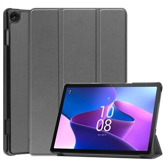 För Lenovo Tab M10 (Gen 3) TB-328FU / TB-328XU PU-läder Trifold Stå Cover Skyddande Smart Case med Auto Sleep / Wake