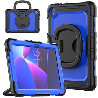 För Lenovo Tab M10 (Gen 3) TB-328FU/TB-328XU PC + Silikon Tablet Fodral 360-graders Rotera Kickstand Anti-drop Hölje med Axelrem.