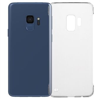 För Samsung Galaxy S9 genomskinligt skal, hård baksida av PC utan kanter.