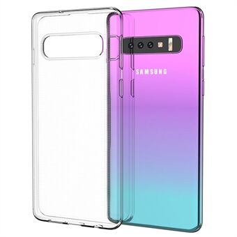 Stötsäkert TPU-telefonfodral för Samsung Galaxy S10 Plus, ultratunt genomskinligt bakskal till mobiltelefon