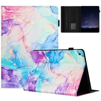 För Samsung Galaxy Tab A 10.1 (2019) T510 Läderfodral Auto Sleep / Wake Marmor Surfplatta Fodral