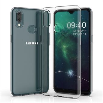 Tunt genomskinligt telefonfodral för Samsung Galaxy A20e, mjukt TPU skyddande skydd mot fall till mobiltelefon baksida