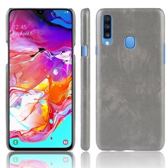 Litchi Surface Leather Coated Hard PC-fodral till Samsung Galaxy A20s