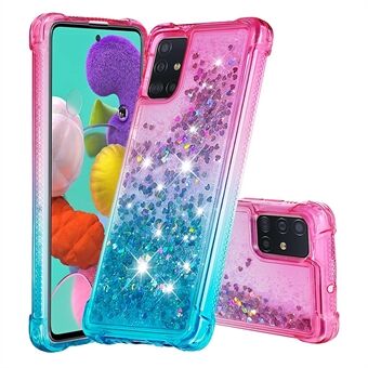 Gradient Glitter Powder Quicksand TPU-fodral Telefonskal för Samsung Galaxy A51