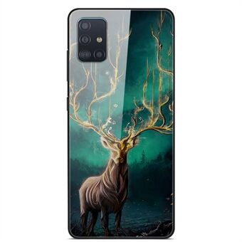 Mönsterutskriftsglas + TPU + PC-kombinationsskydd till Samsung Galaxy A51