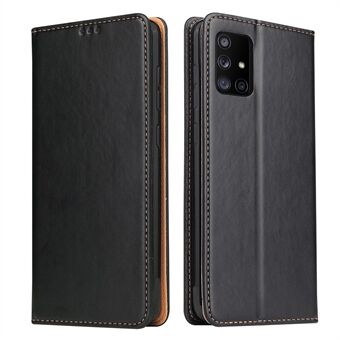 Plånbok Äkta Texture PU-läderfodral för Samsung Galaxy A71 5G SM- Stand