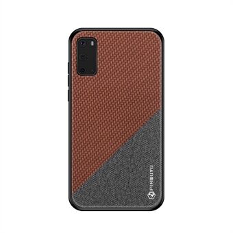 PINWUYO Honor Series PU läderbelagd PC + TPU hybridfodral till Samsung Galaxy S20