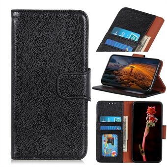 Nappa Texture Split Leather Wallet Telefonfodral för Samsung Galaxy A41