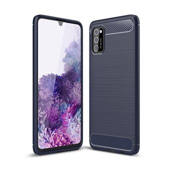 Kolfiberborstad TPU-skal för Samsung Galaxy A41 (global version)