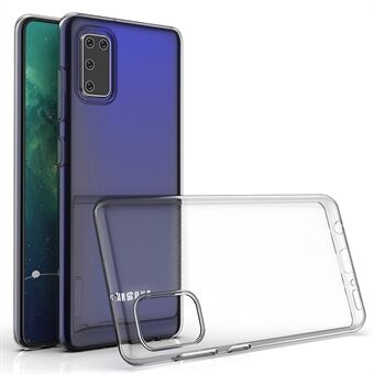 TPU-telefonfodral för Samsung Galaxy A41 (global version), fallskydd Ultratunt anti-fingeravtryck genomskinligt telefonbakskal