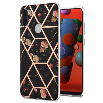 Fallsäkert Slim Marble Design IML IMD Elektroplering Mjuk TPU-telefonfodral för Samsung Galaxy M11 / A11 (EU-version)