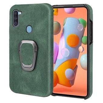 PU Läder + Hård PC Smal Slitstark Skyddsfodral Fodral med metallstöd för Samsung Galaxy A11 (EU-version) / M11