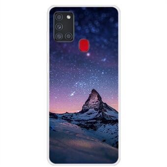 Space Series Pattern Printing Mjukt TPU-bakfodral för Samsung Galaxy A21s