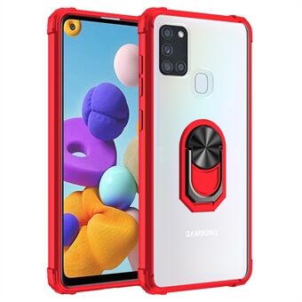 Ring Kickstand PC+TPU telefonskyddsskal för Samsung Galaxy A21s