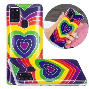 Marmormönsterutskrift IMD Design TPU-skal för Samsung Galaxy A21s