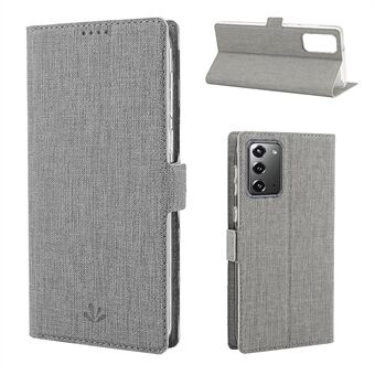 VILI DMK Cross Texture Double Magnetic Clasp Leather Wallet Covering Case för Samsung Galaxy Note 20 / Note 20 5G