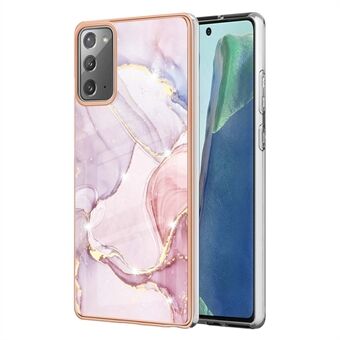 Smal, mjuk, flexibel TPU-marmormönster IMD- Fashion Stötsäkert skyddsfodral för Samsung Galaxy Note 20