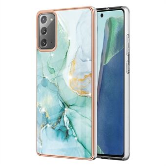 Smal, mjuk, flexibel TPU-marmormönster IMD- Fashion Stötsäkert skyddsfodral för Samsung Galaxy Note 20