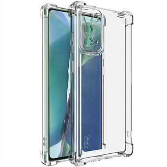 IMAK UX-4-serien för Samsung Galaxy Note20 5G / Note20 Fodral Rakt Ram Fyra Hörn Stötsäkert Transparent TPU-skydd