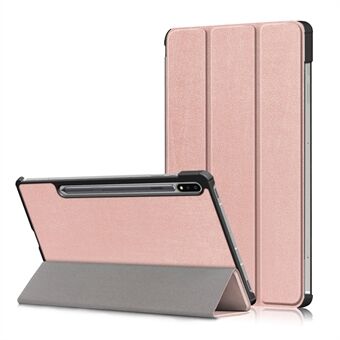 Tri-fold-ställ lädersmartfodral för Samsung Galaxy Tab S7 T870 T875 / Tab S8.