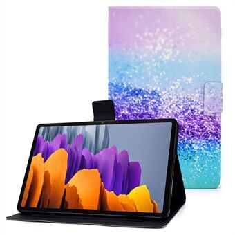 För Samsung Galaxy Tab S7 T870/Galaxy Tab S8 X700 X706 Anti-drop Mönstertryck Läderfodral Skyddande Överdrag för Tabletten.