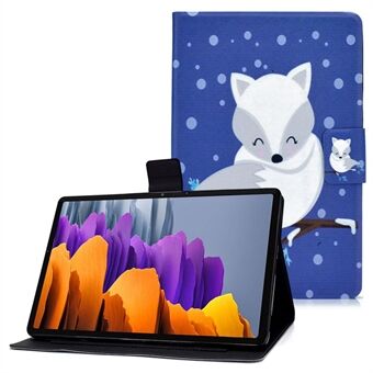 För Samsung Galaxy Tab S7 T870/Galaxy Tab S8 X700 X706 Anti-drop Mönstertryck Läderfodral för Surfplatta, skyddande omslag.