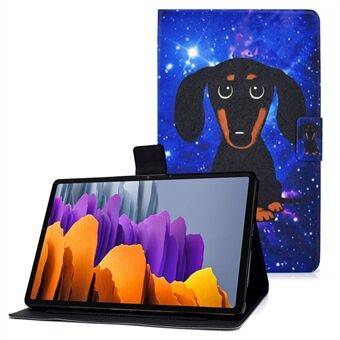 För Samsung Galaxy Tab S7 T870/Galaxy Tab S8 X700 X706 Mönstertryckande läderfodral för surfplatta med skyddande skal mot stötar.