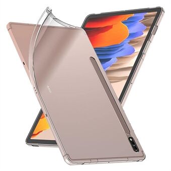 För Samsung Galaxy Tab S7 / S8 HD Transparent Skyddsfodral Ultra-tunt TPU-fodral för surfplattor med pennfack.