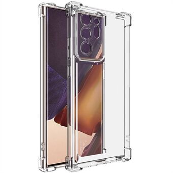 IMAK UX-4 Series för Samsung Galaxy Note20 Ultra 5G / Note20 Ultra Fodral Rakt Ramfyra Hörn Stöttåligt Transparent TPU Skal