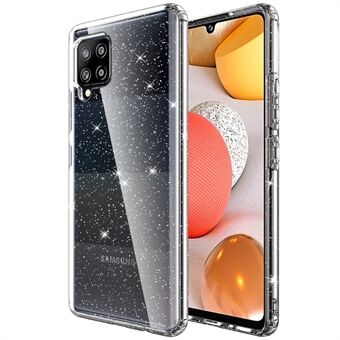 GW18 Clear Glitter Glittrande förtjockad Anti-Drop Scratch- Beständigt mjukt TPU-fodral skal för Samsung Galaxy A42 5G